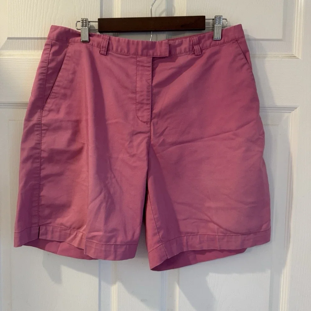 ADIDAS Stretch BERMUDA Golf‎ Tennis Walking Women's Shorts Sz 30 -32 Pink